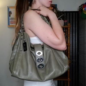 Madison Triple Turnlock Carlyle Coach purse